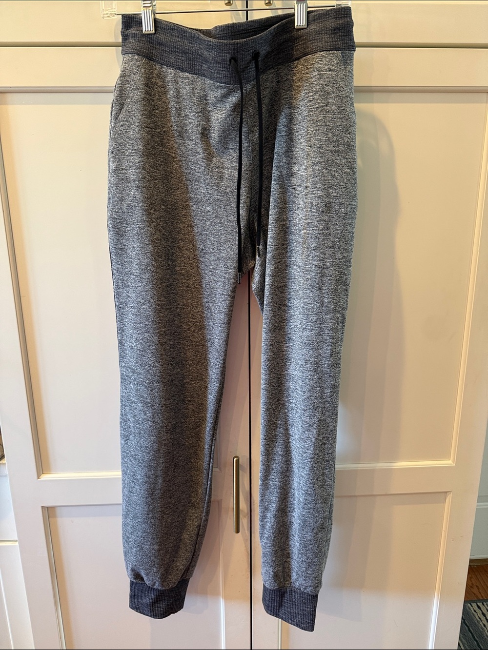 Athleta Women’s Gray Heather Drawstring Jogger Sweatpants medium tall